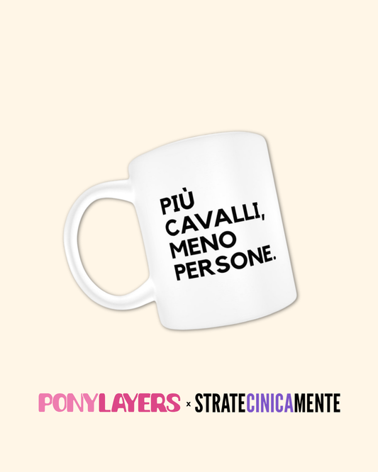 Tazza PIÙ CAVALLI, MENO PERSONE – Limited Edition